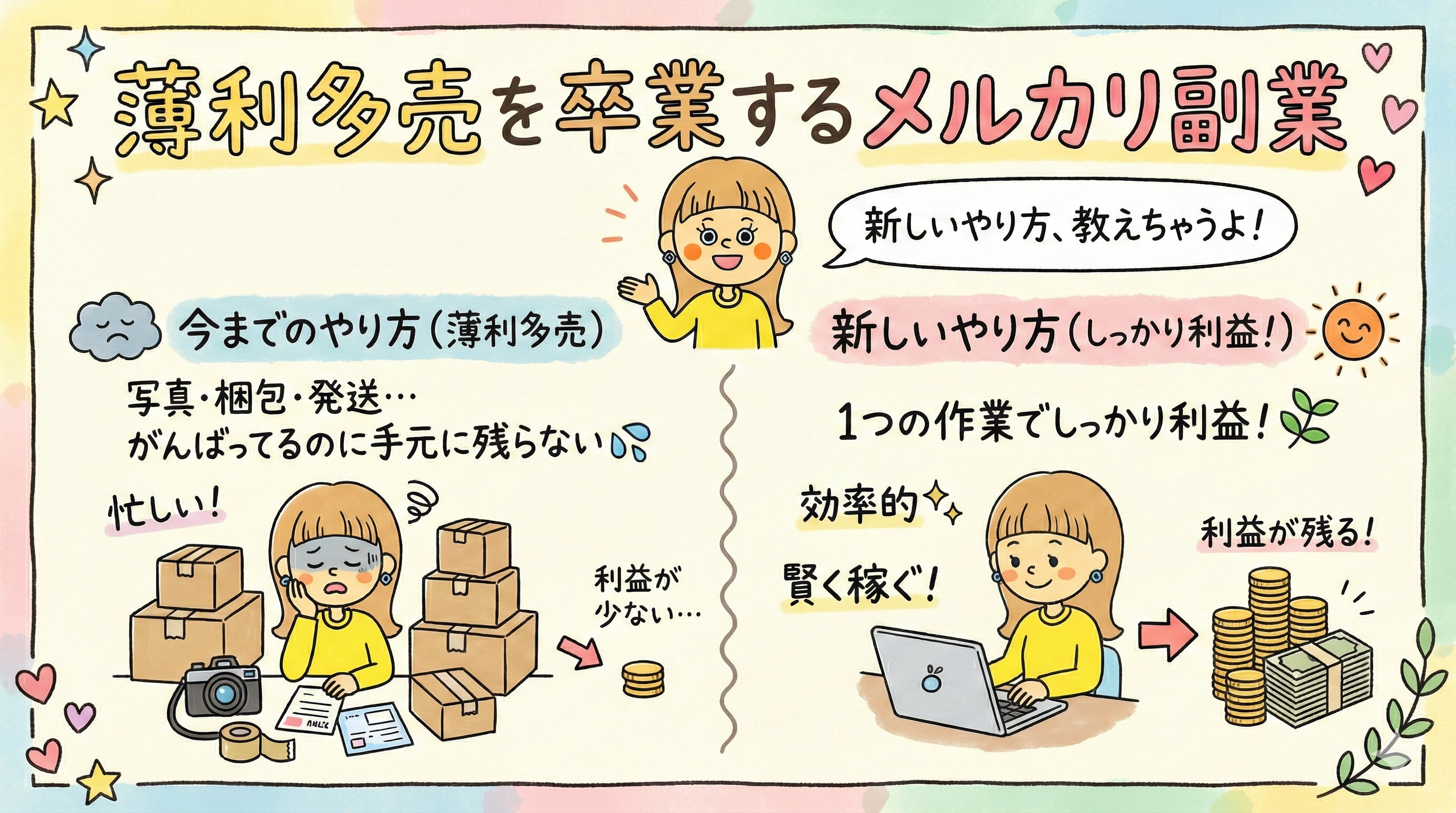 薄利多売を卒業するメルカリ副業